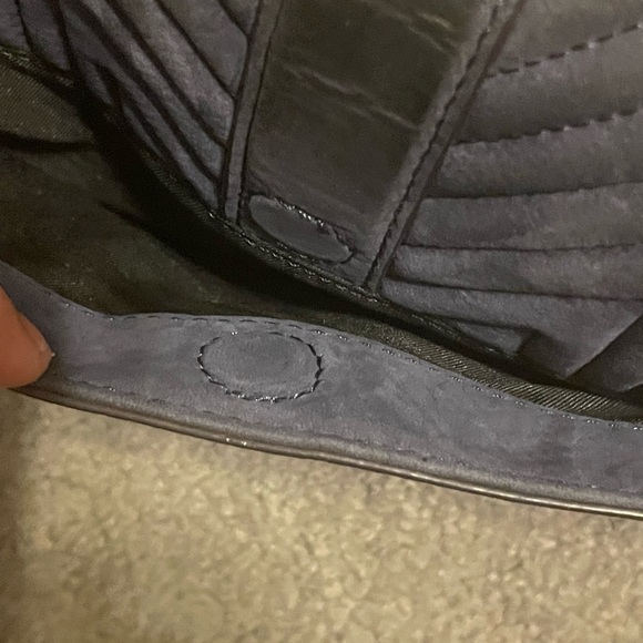 Rebecca Minkoff Navy Blue Quilted Leather Handbag - Picture 6 of 12